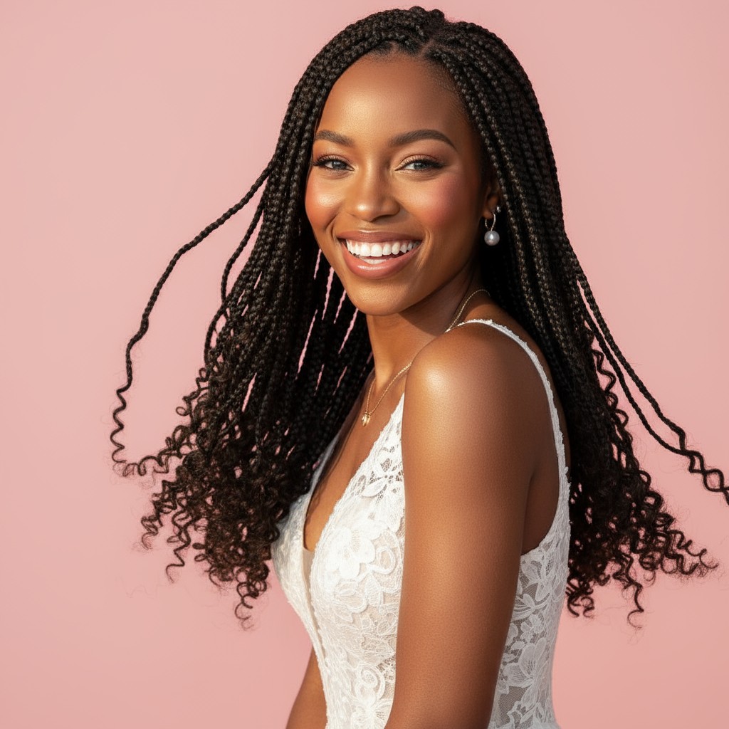 Box Braids With Curls Ideas